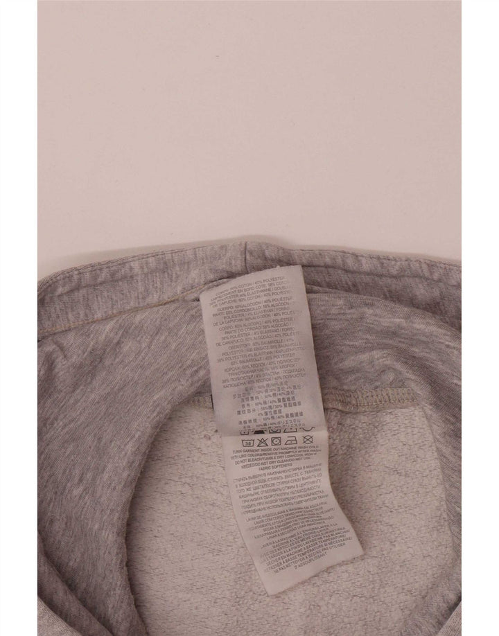 Maglione con cappuccio grafico da uomo New Balance in cotone grigio medio