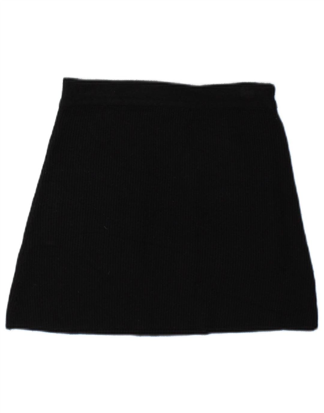 Minigonna in maglia da donna Zara piccola W26 viscosa nera