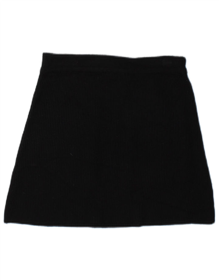 Minigonna in maglia da donna Zara piccola W26 viscosa nera