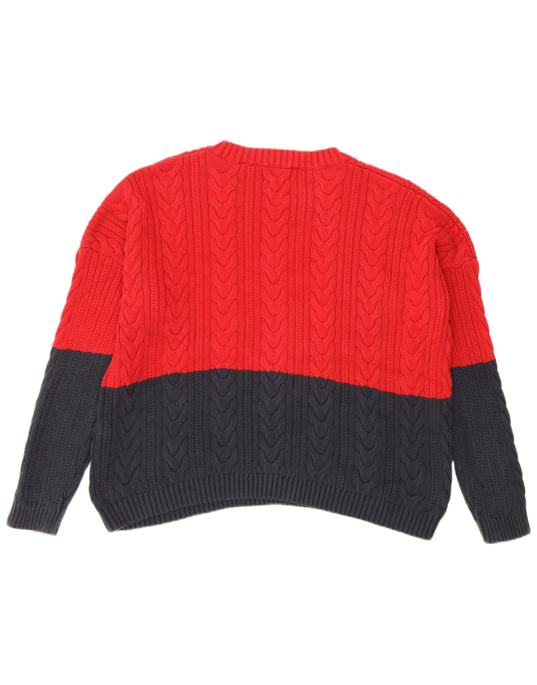 Maglione maglione girocollo da donna Superdry UK 14 Large Red Colourblock