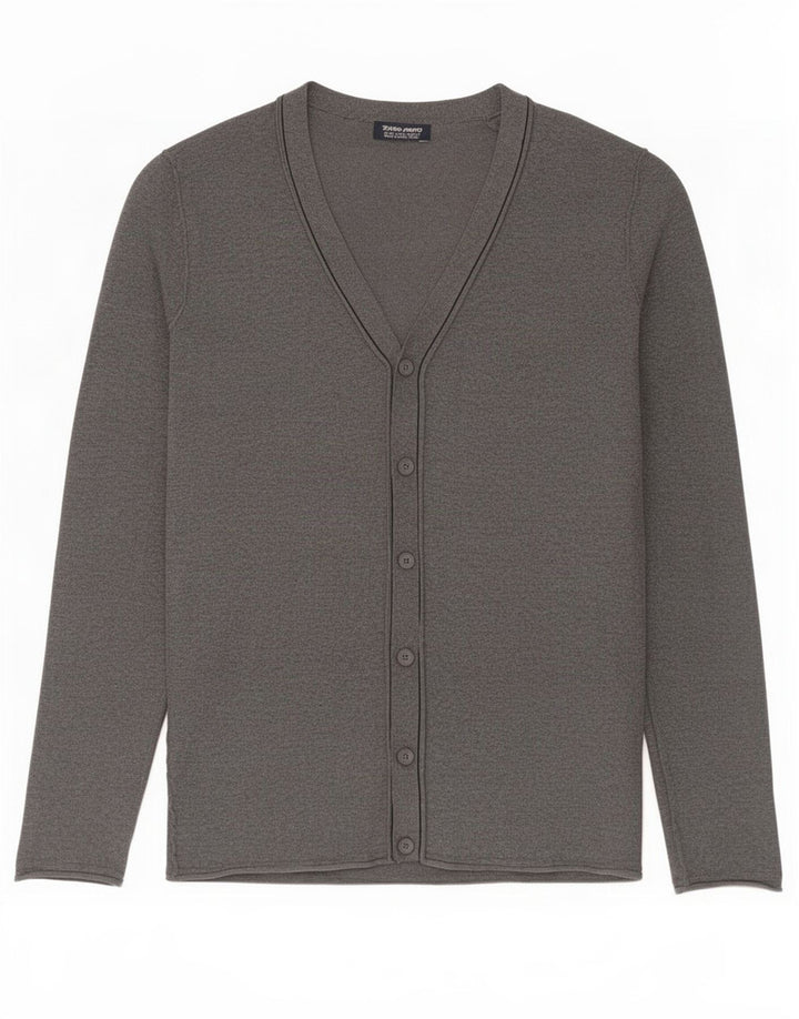 Maglione cardigan da uomo Zara XL grigio
