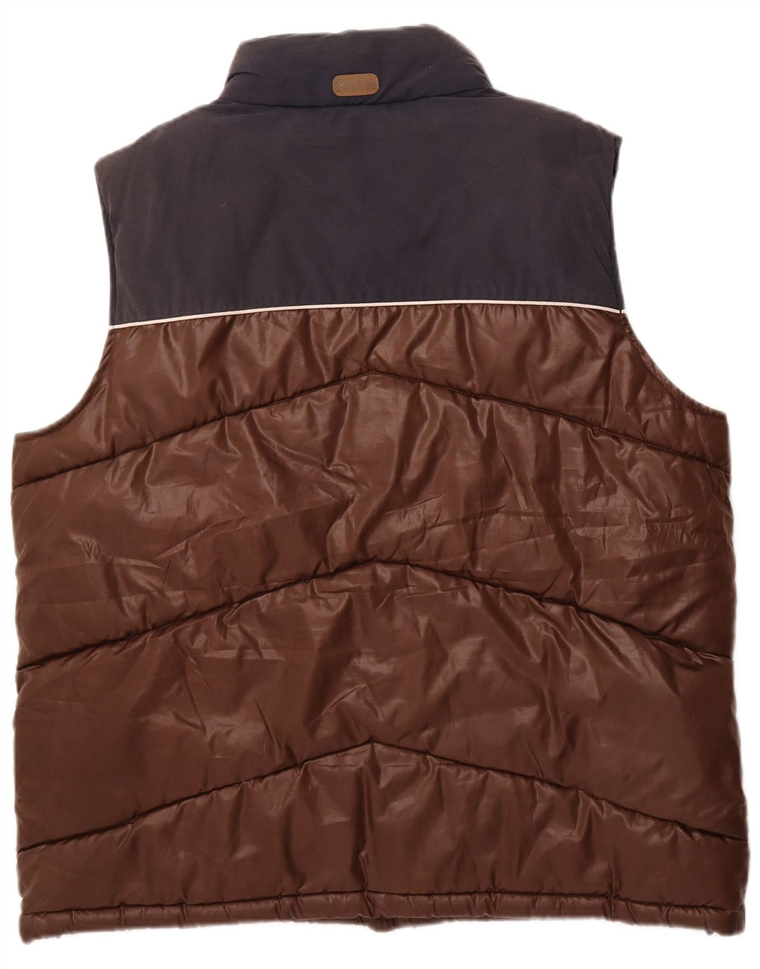 Gilet imbottito da uomo PUFFA UK 44 2XL Poliestere color block marrone