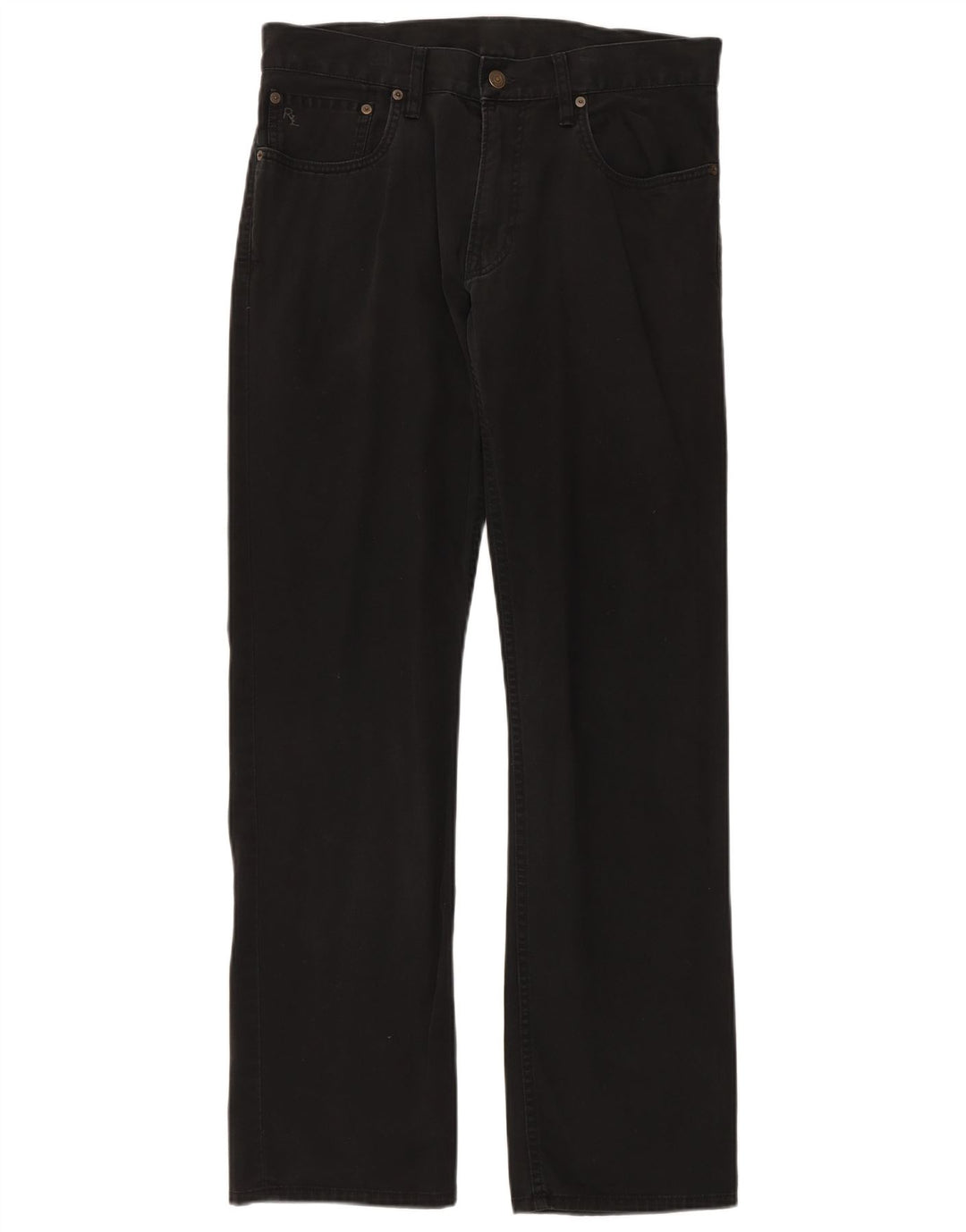 POLO RALPH LAUREN Jeans dritti da uomo W32 L32 Cotone nero