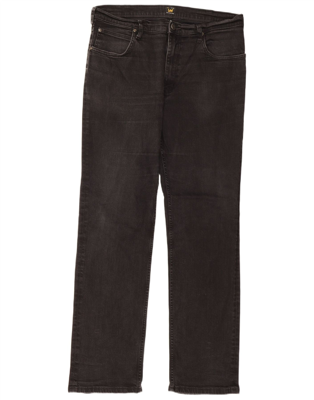 Jeans dritti Brooklyn da donna Lee W36 L34 cotone nero