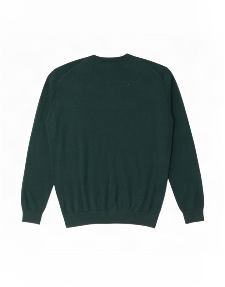 Maglione maglione da uomo con scollo a V Lacoste taglia 6 XL verde