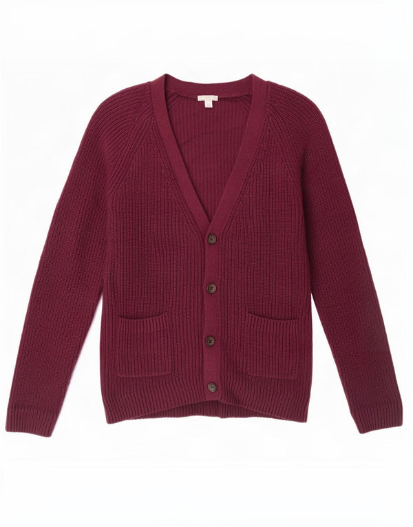 Maglione cardigan da donna Gap UK 14 grande cotone viola