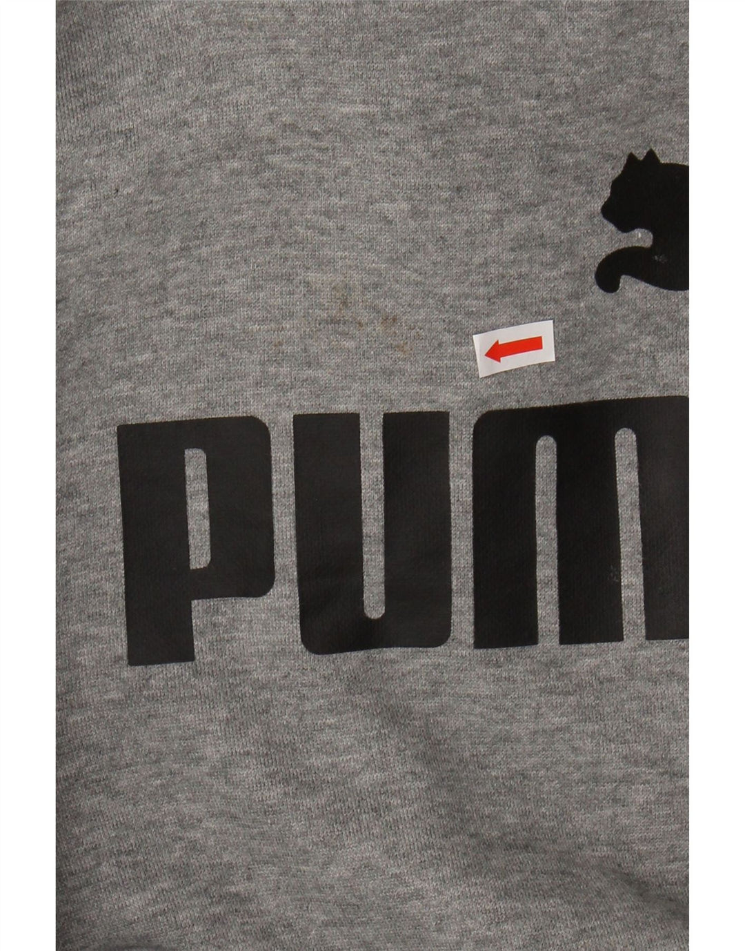 Felpa con cappuccio grafica PUMA da bambino 9-10 anni grigia