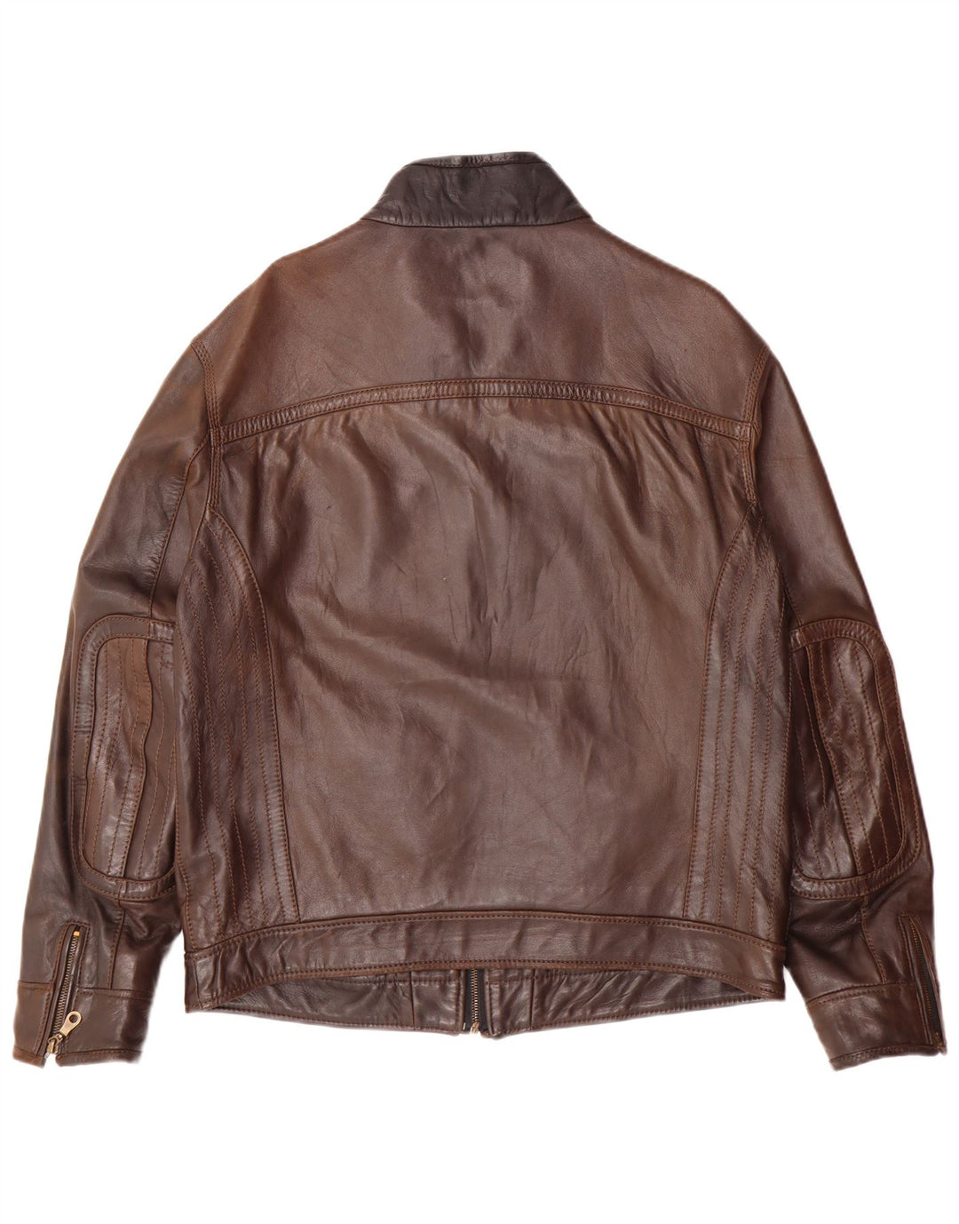 Giacca in pelle da uomo VINTAGE UK 38 Marrone medio