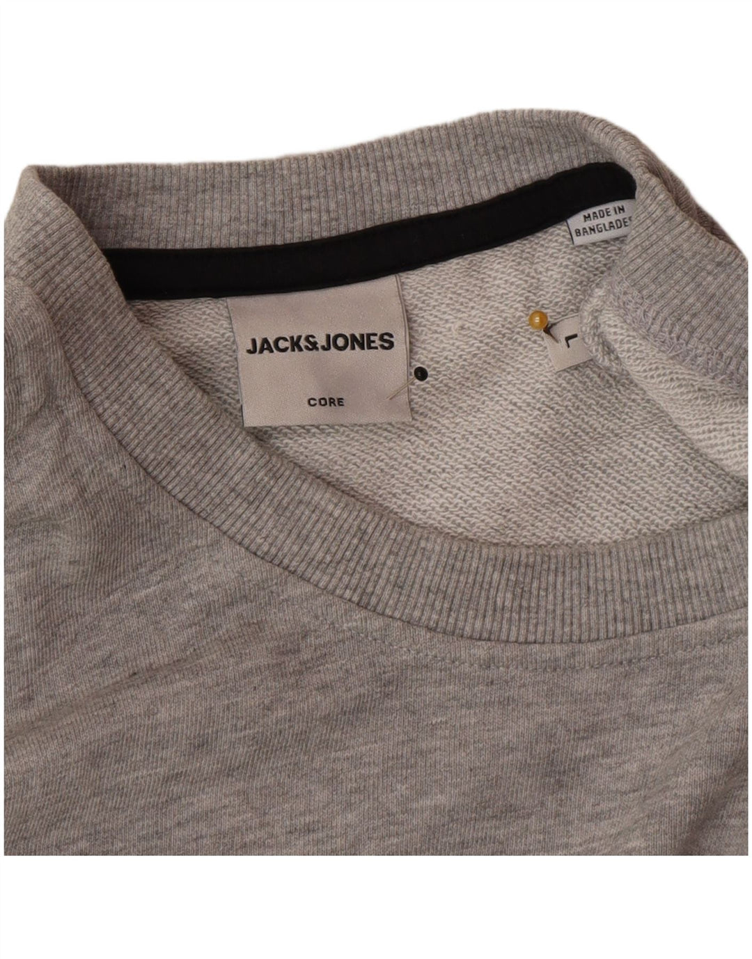 Jack & Jones Felpa da uomo Maglione grande cotone chiazzato grigio