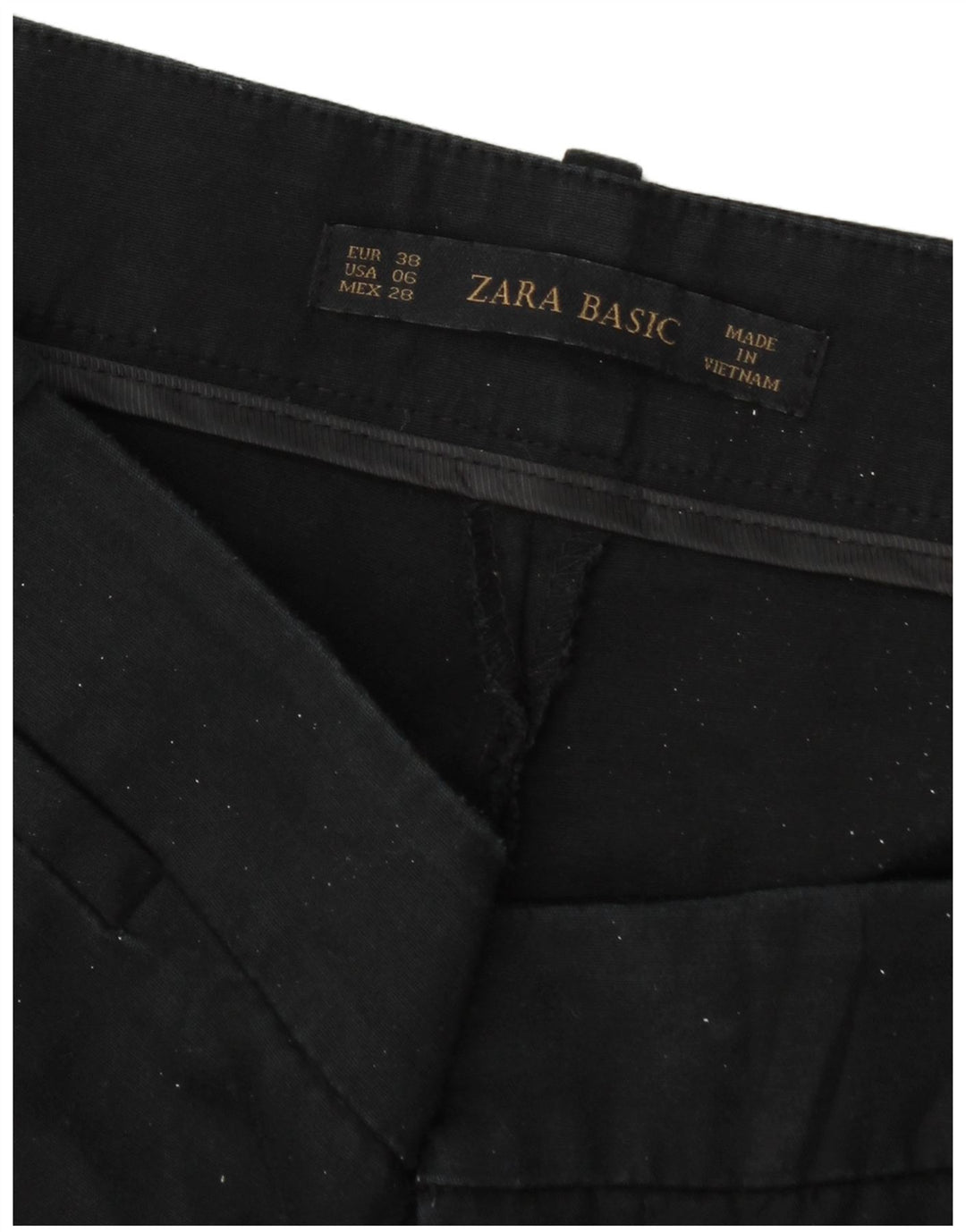 Pantaloni chino slim da donna Zara EU 38 medi W28 L26 blu navy