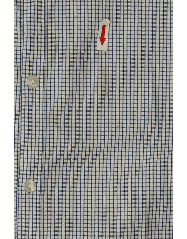 Camicia slim fit da uomo Calvin Klein, cotone a quadri blu grandi