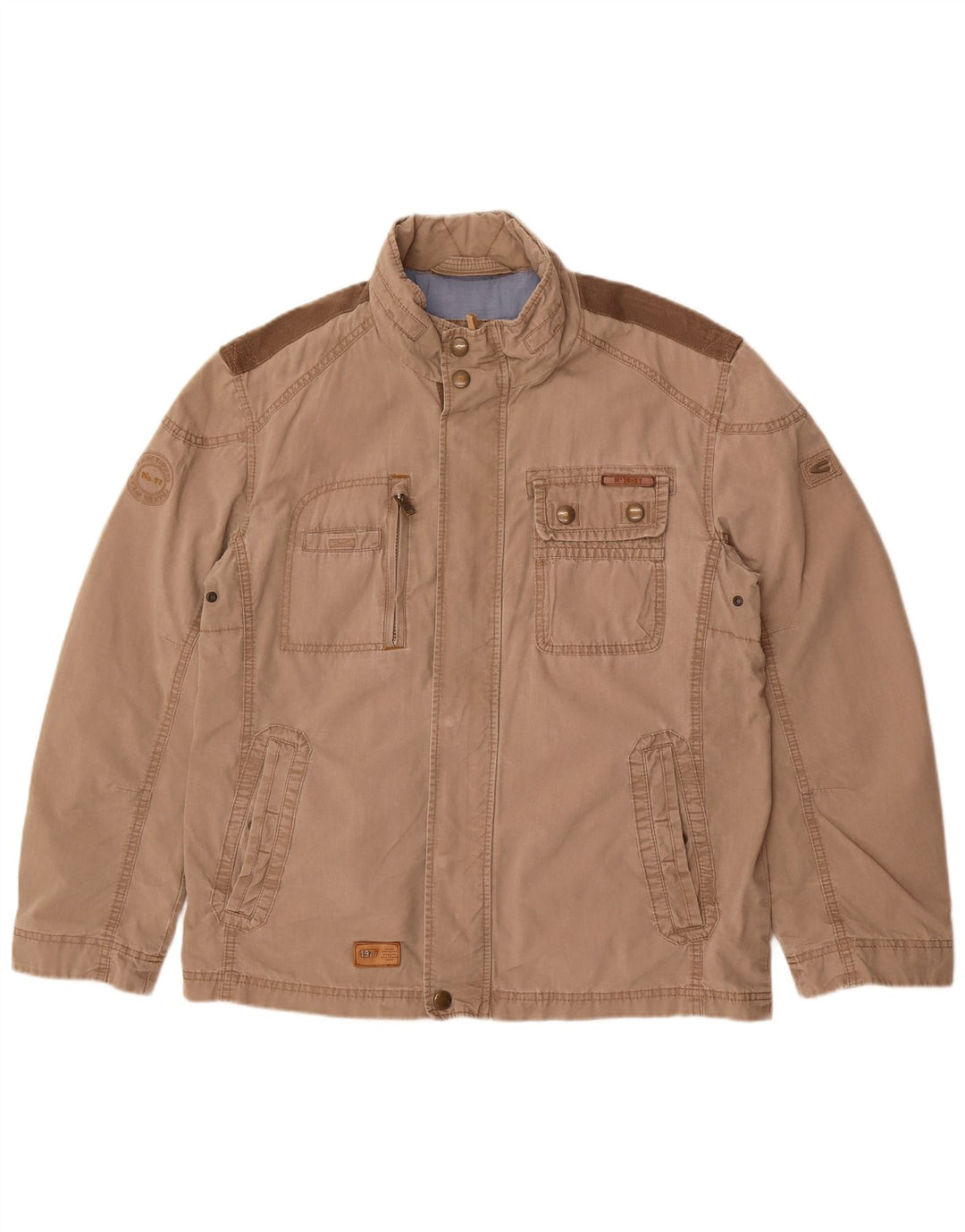 Giacca utility da uomo Camel Active UK 40 Large Beige Colourblock