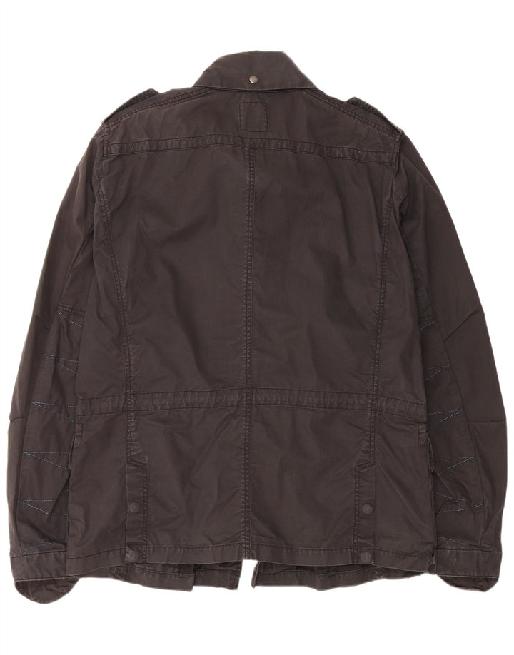 Giacca militare da uomo DIESEL UK 44 2XL Cotone nero