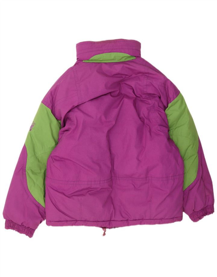 Giacca da sci con cappuccio da uomo Brugi UK 40 Large Viola Colourblock Poliestere