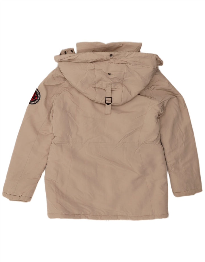 Giacca Parka da donna con cappuccio Superdry UK 12 Beige medio