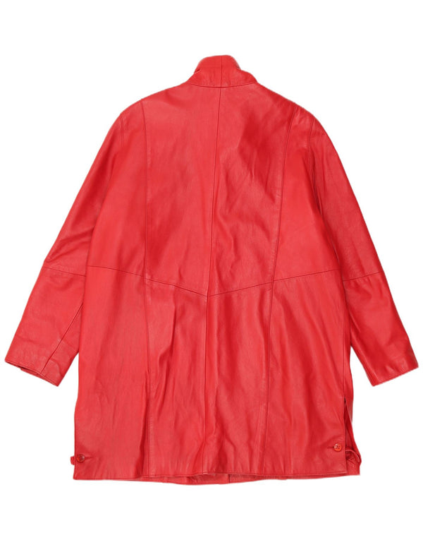 Cappotto in pelle da donna D'Enver UK 18 XL Pelle rossa