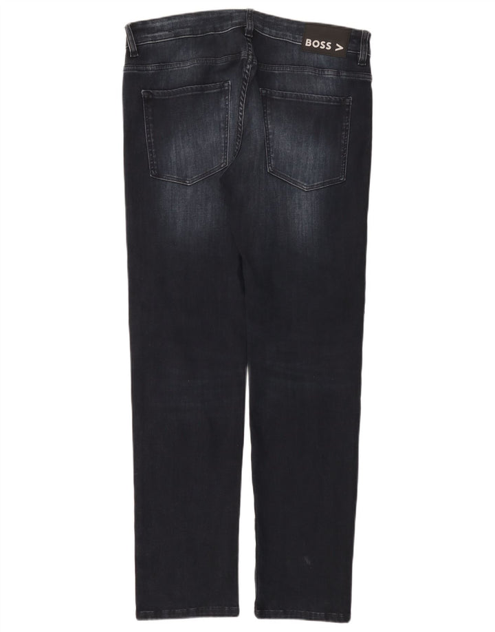 Jeans slim da donna HUGO BOSS W34 L32 cotone blu navy