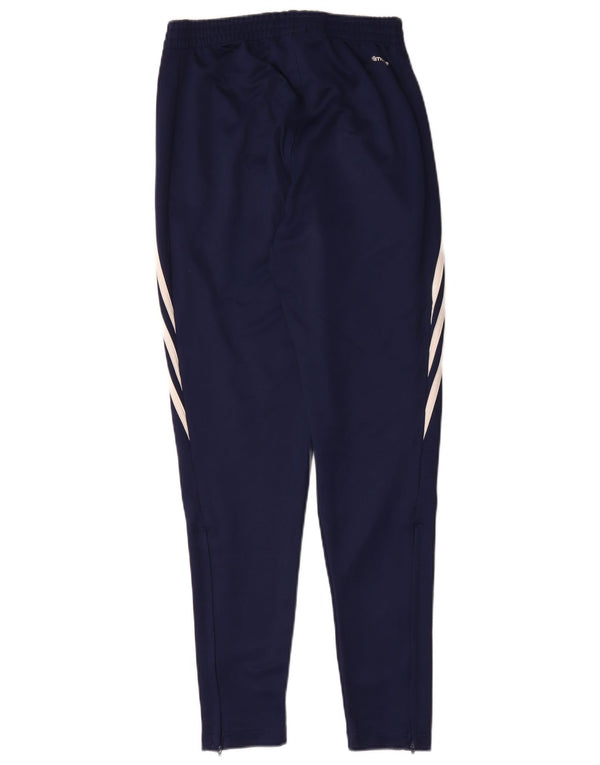 Pantaloni da tuta Adidas Climalite da uomo XS in poliestere blu navy