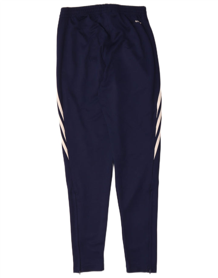 Pantaloni da tuta Adidas Climalite da uomo XS in poliestere blu navy