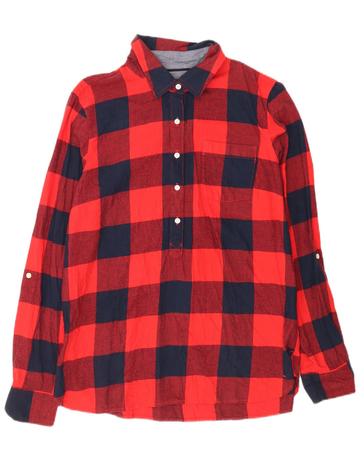 Camicia in flanella pullover da donna Tommy Hilfiger UK 14 Medium Red Gingham