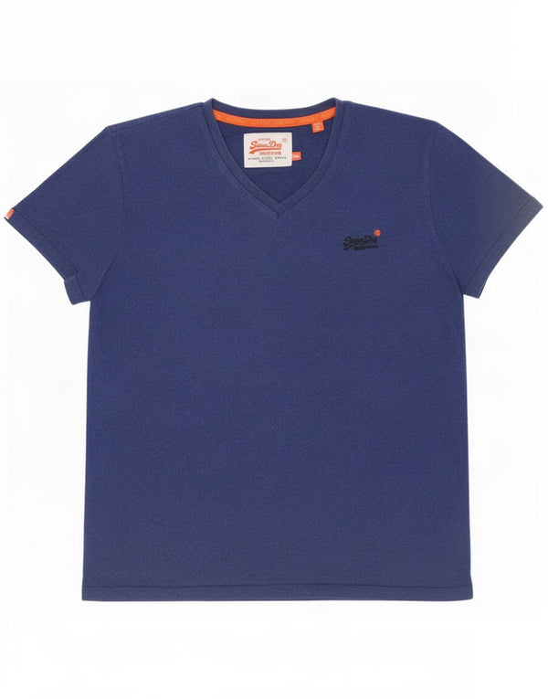 T-shirt da uomo Superdry Top 2XL cotone blu navy