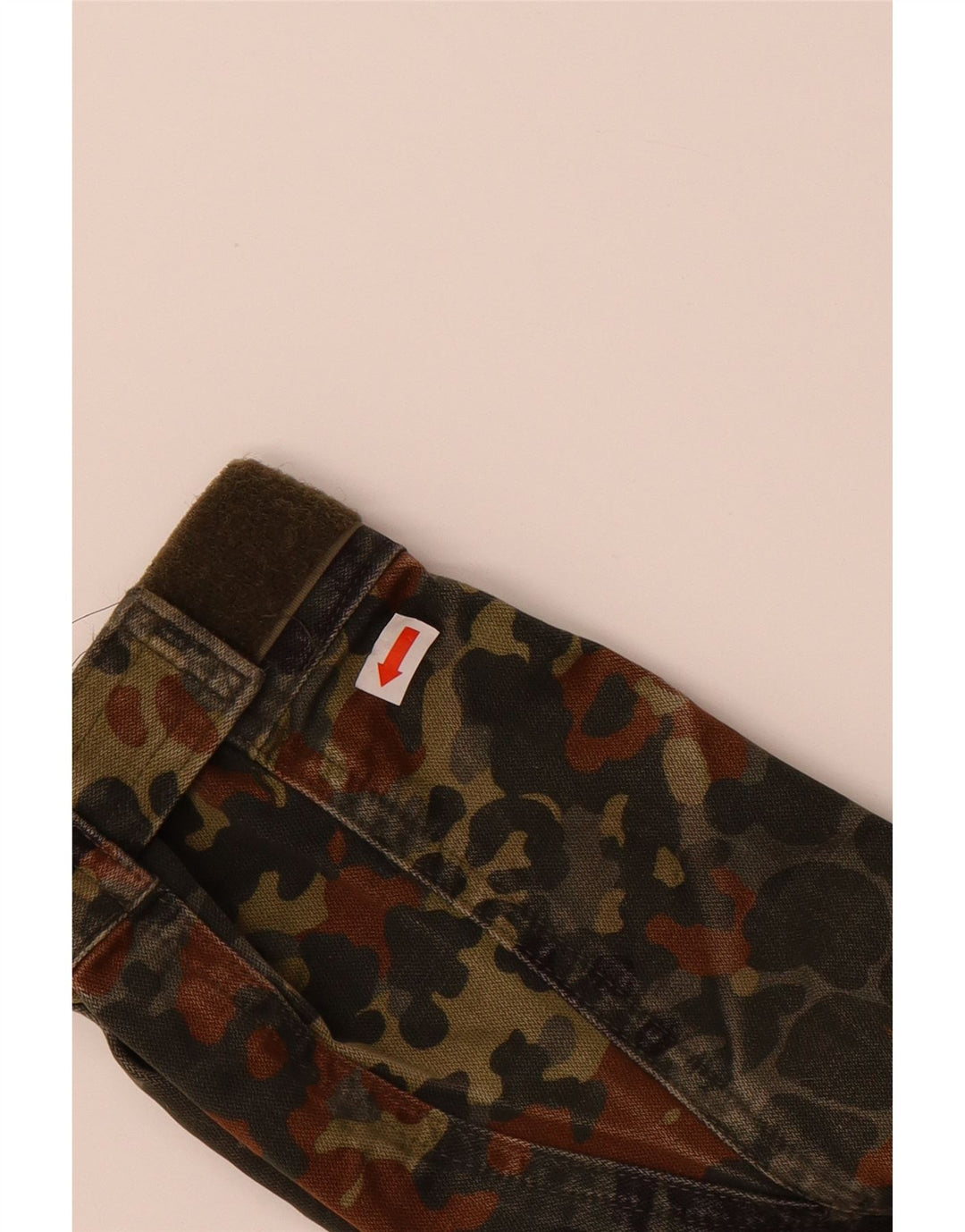 VINTAGE Mens Hooded Military Jacket UK 36 Small Green Camouflage