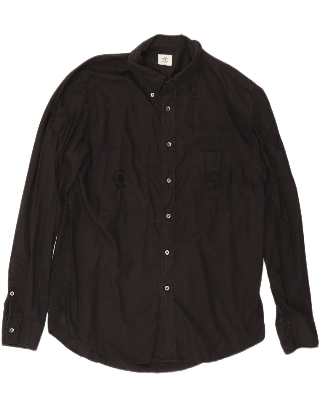 Camicia grafica da uomo CERRUTI 1881 XL Nera