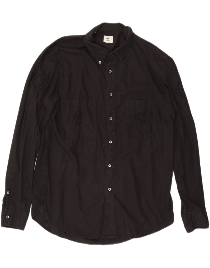 Camicia grafica da uomo CERRUTI 1881 XL Nera