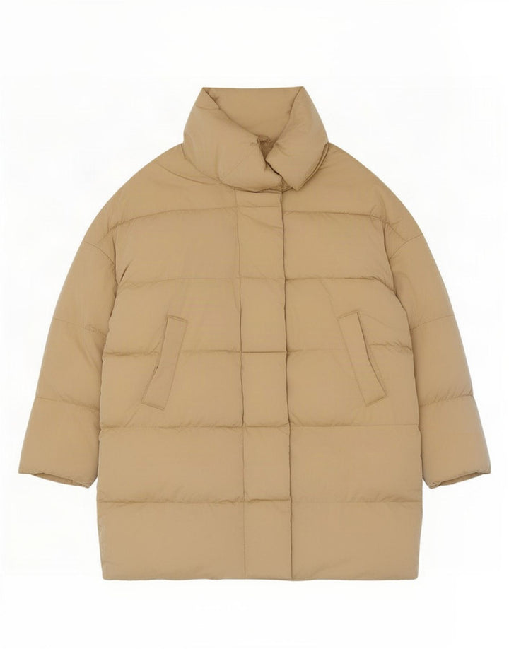 Giacca imbottita oversize da donna Zara UK 14 Beige medio