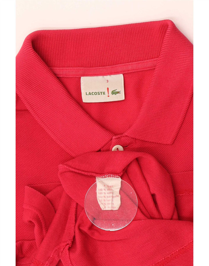 Polo da uomo Lacoste taglia 3 piccola in cotone rosa