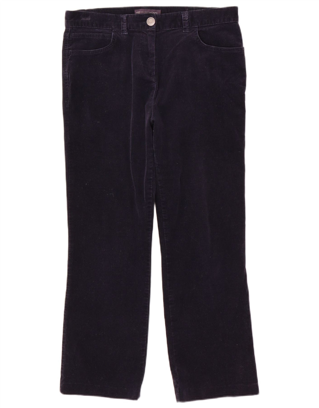 Pantaloni corti da donna Marks & Spencer Bootcut UK 12 Medium W32 L25 Navy B