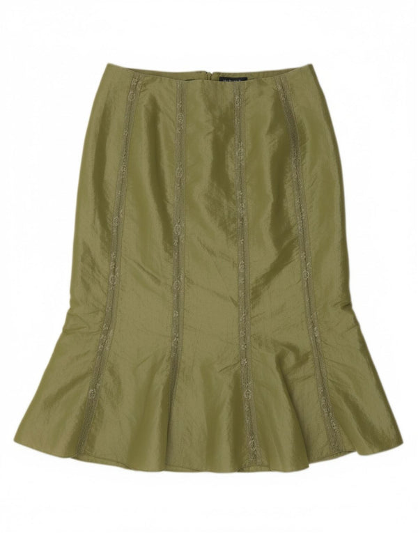 JOHN BENTLEY Womens Trumpet Skirt UK 14 Large W36  Green