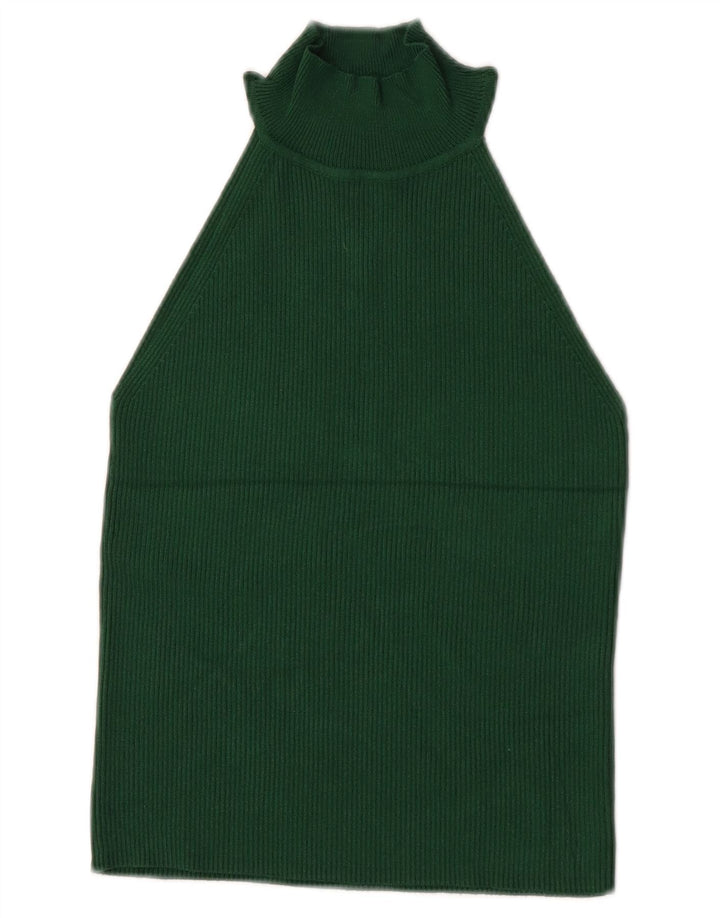 Top corto alla caviglia da donna Zara UK 8 piccolo verde