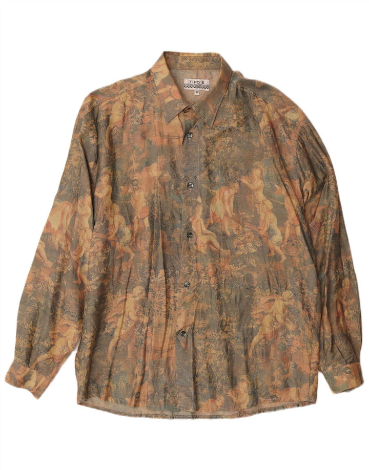 Camicia da uomo TIPO'S media floreale multicolore