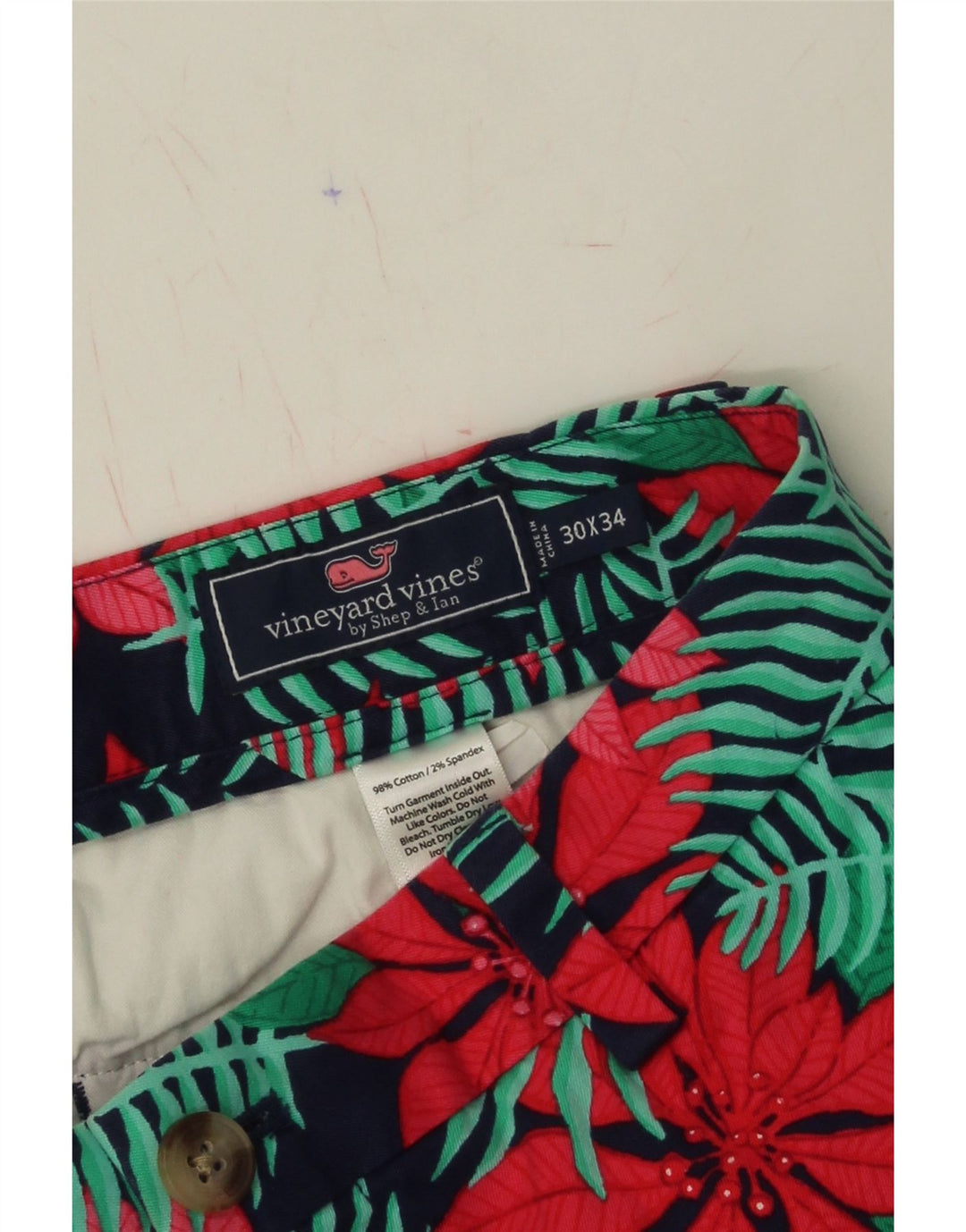 VINEYARD VINES Womens Casual Trousers W30 L34 Multicoloured Floral Vintage Vineyard Vines and Second-Hand Vineyard Vines from Messina Hembry 