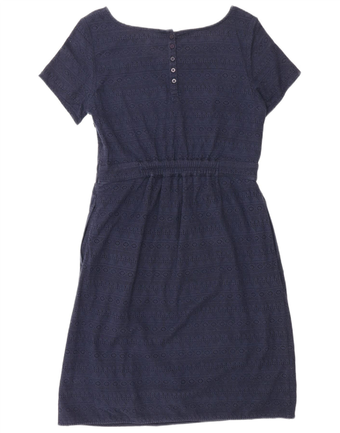 Abito tubino da donna Fat Face UK 12 Cotone geometrico blu navy medio