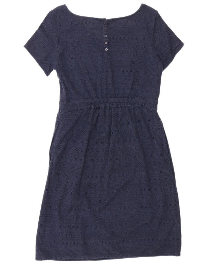 Abito tubino da donna Fat Face UK 12 Cotone geometrico blu navy medio