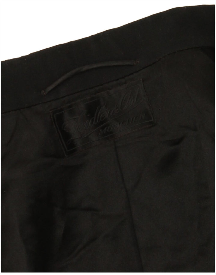 Giacca blazer da uomo VINTAGE frac UK 38 medio nero