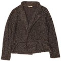 Maglione cardigan aperto da donna Marks & Spencer UK 20 2XL Nero screziato