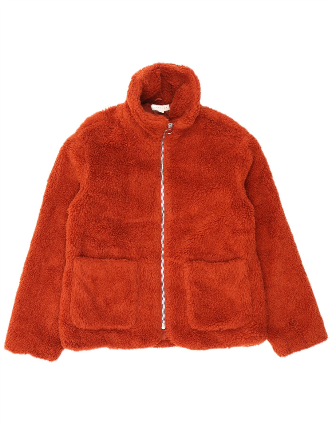 Giacca a vento oversize da donna con orsacchiotto Topshop UK 10 piccola arancione
