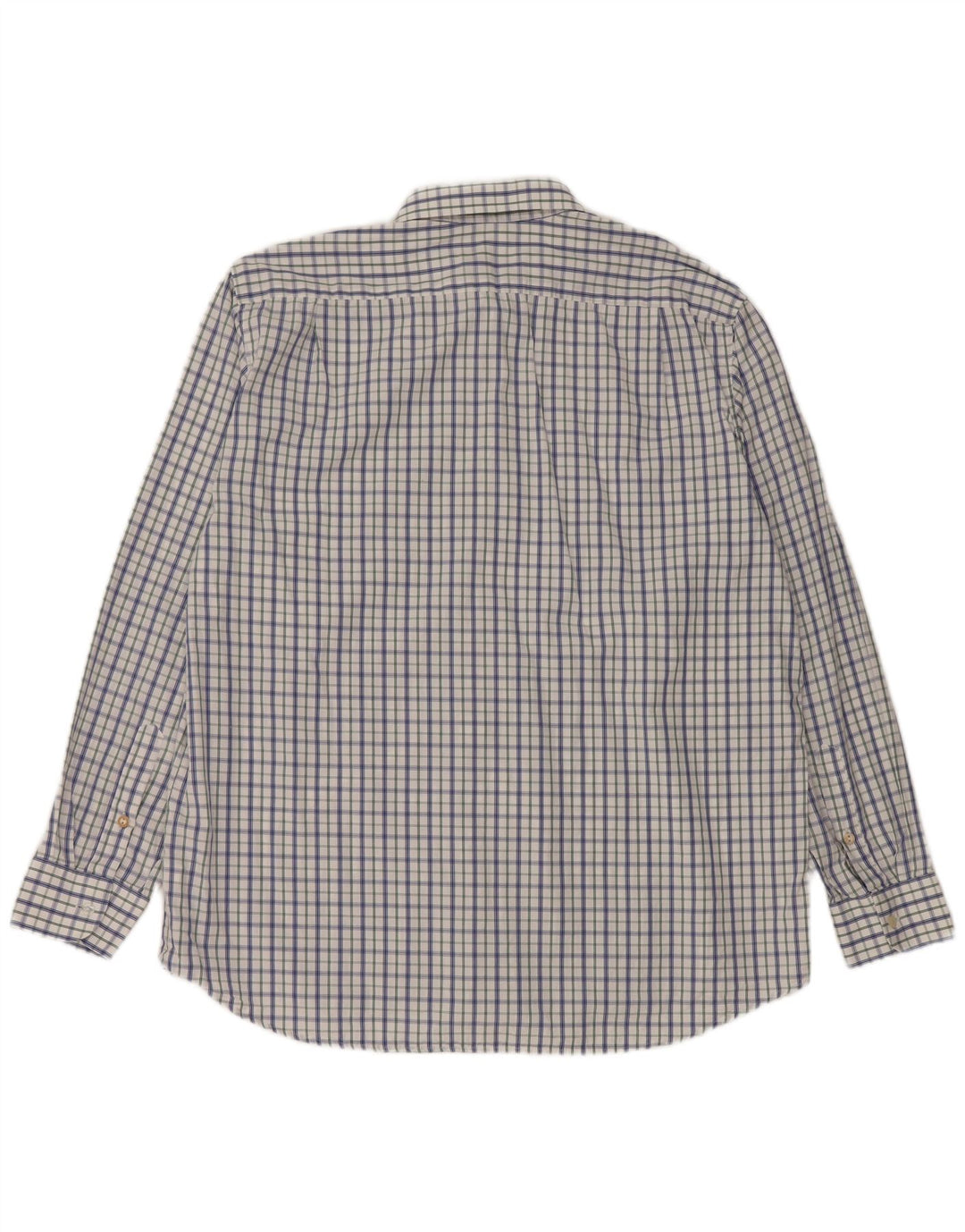 Camicia da uomo Gloriette taglia 43 grande cotone a quadri bianchi