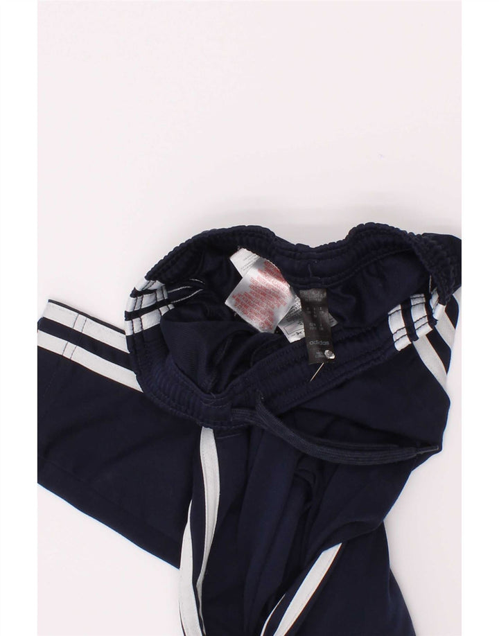 Pantaloni della tuta Adidas Aeroready da ragazzo 7-8 anni in poliestere blu navy