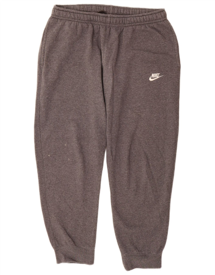 Pantaloni da tuta da uomo Nike Joggers grandi in cotone grigio