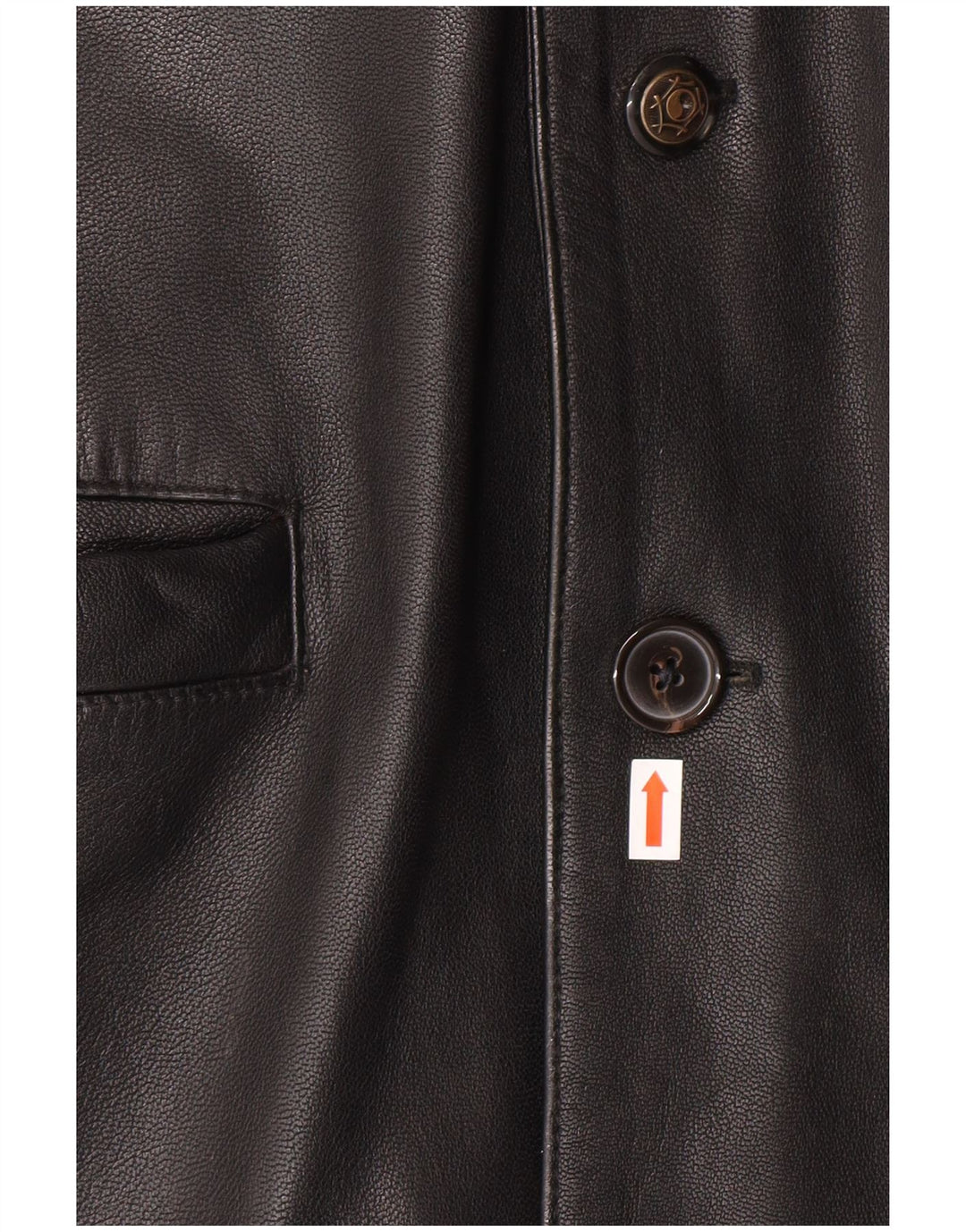 Giacca in pelle da uomo ROUTE 66 UK 40 Grande pelle nera