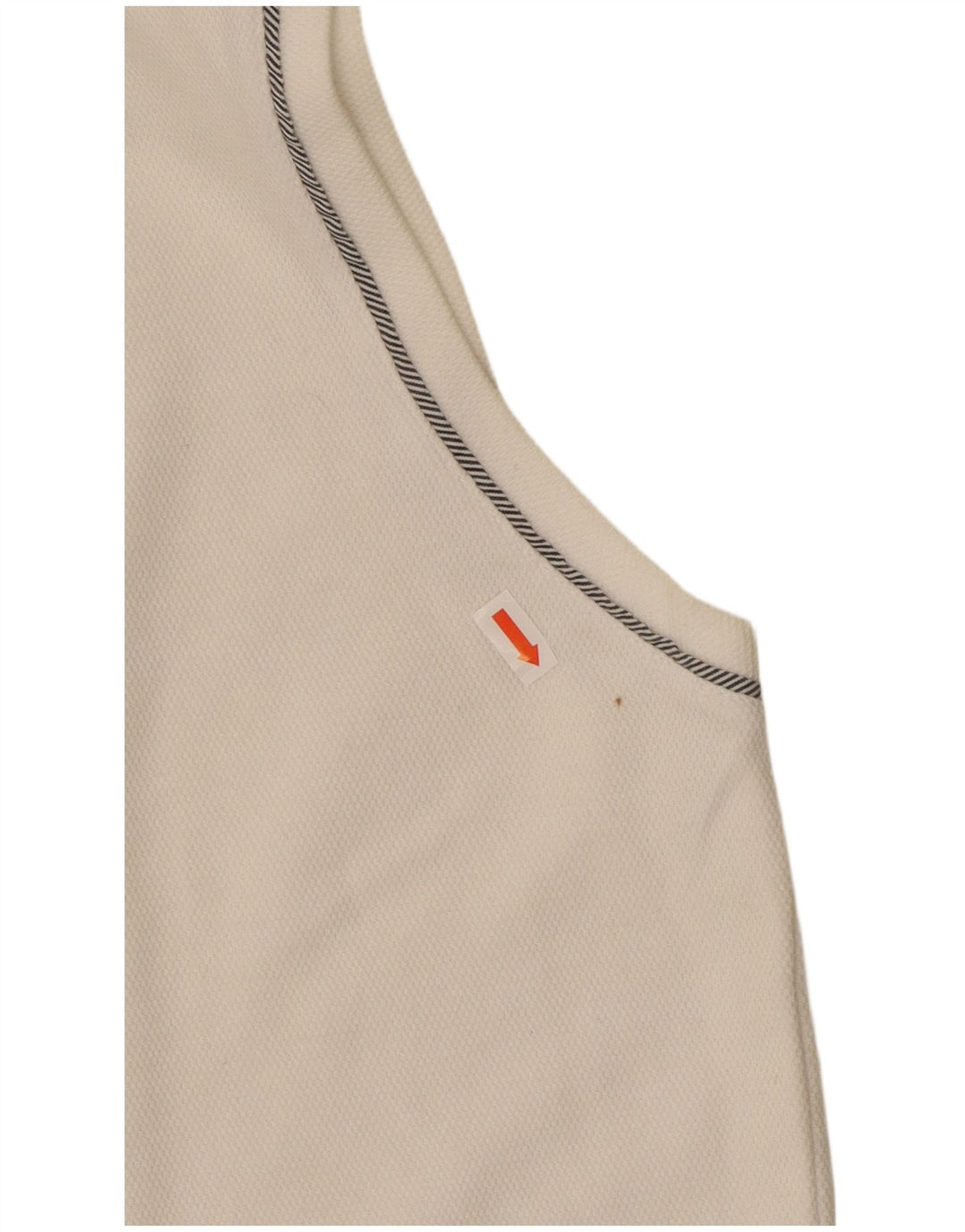 Polo senza maniche da donna IZOD UK 14 grande cotone bianco