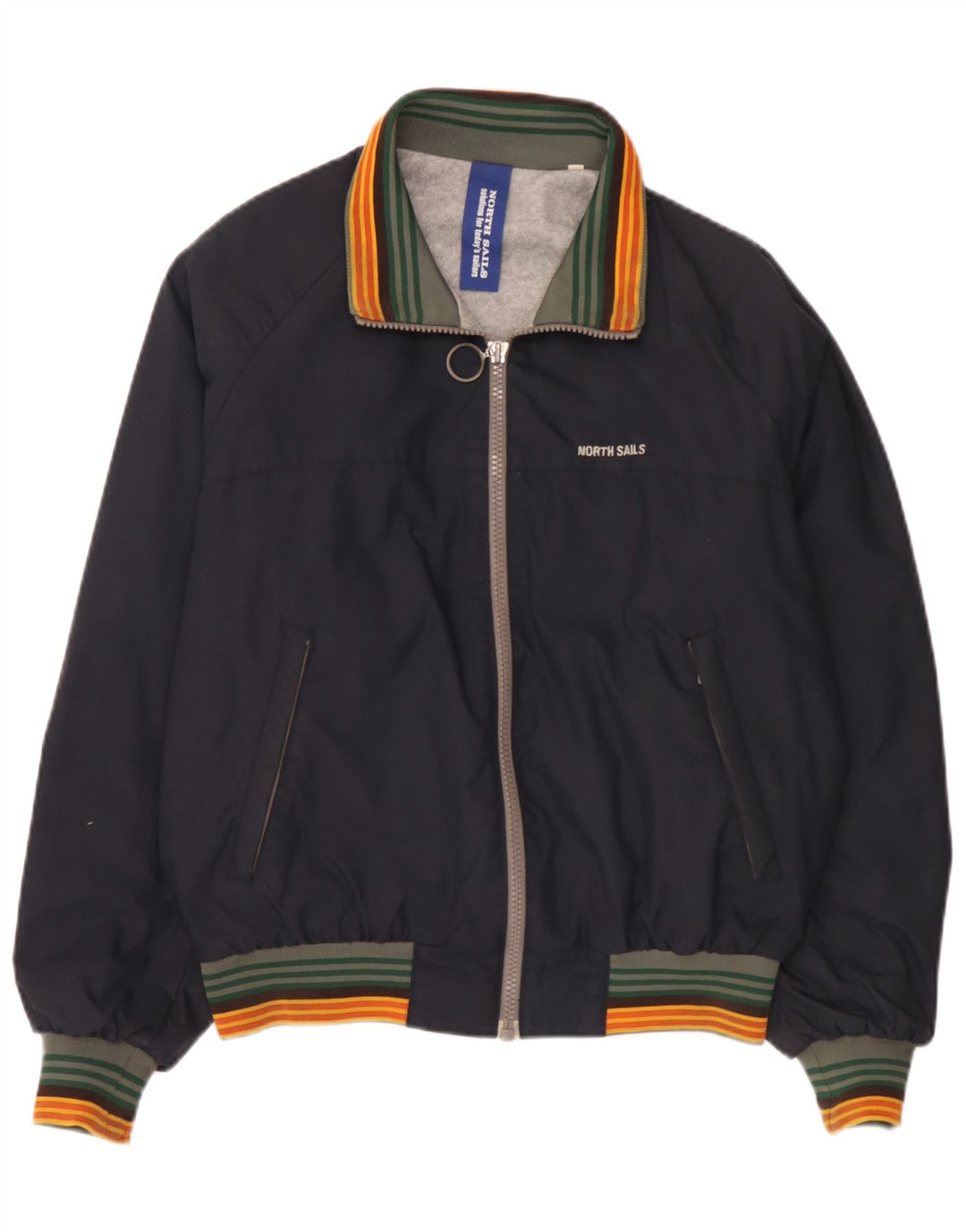 Giubbotto bomber da uomo North Sails UK 38 medio in poliammide a righe blu navy