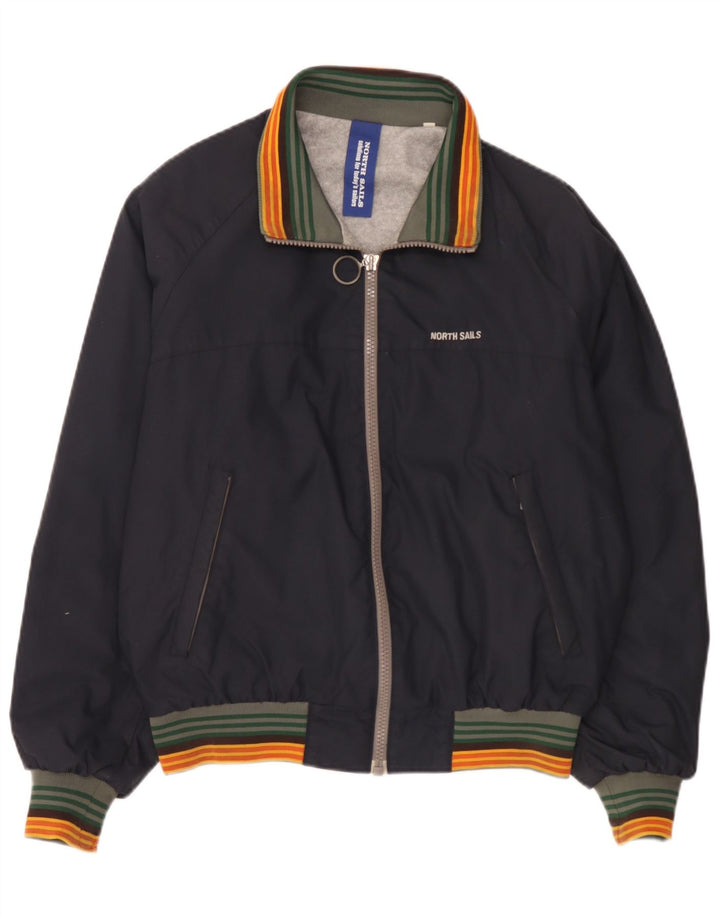 Giubbotto bomber da uomo North Sails UK 38 medio in poliammide a righe blu navy