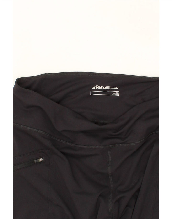 EDDIE BAUER Womens Leggings UK 18 XL  Black Polyester Vintage Eddie Bauer and Second-Hand Eddie Bauer from Messina Hembry 