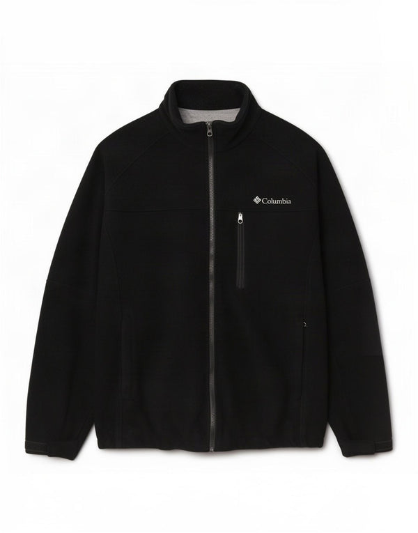 Giacca in pile Columbia da uomo in titanio UK 42 XL nylon nero