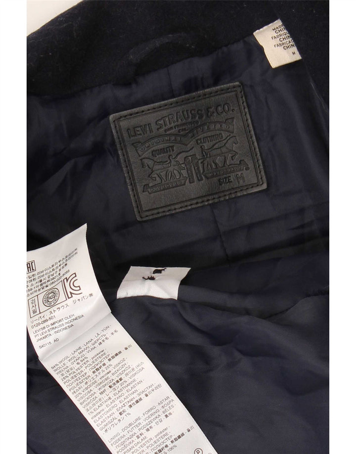 Cappotto da donna Levi's UK 14 medio in lana blu navy